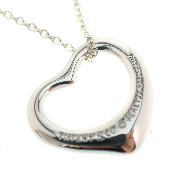 Tiffany Handbags - Tiffany Co Open Heart Necklace Sterling Silver SA